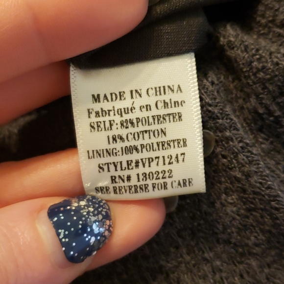 NWOT Charcoal Cold Shoulder Romper Sz S - Picture 7 of 8